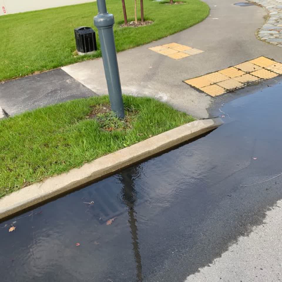 The photograph attached to this wastewater/stormwater report