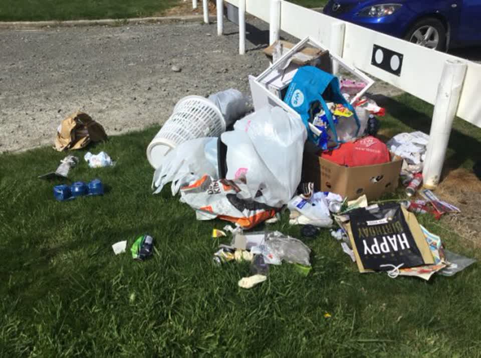 The photograph attached to this rubbish/recycling report