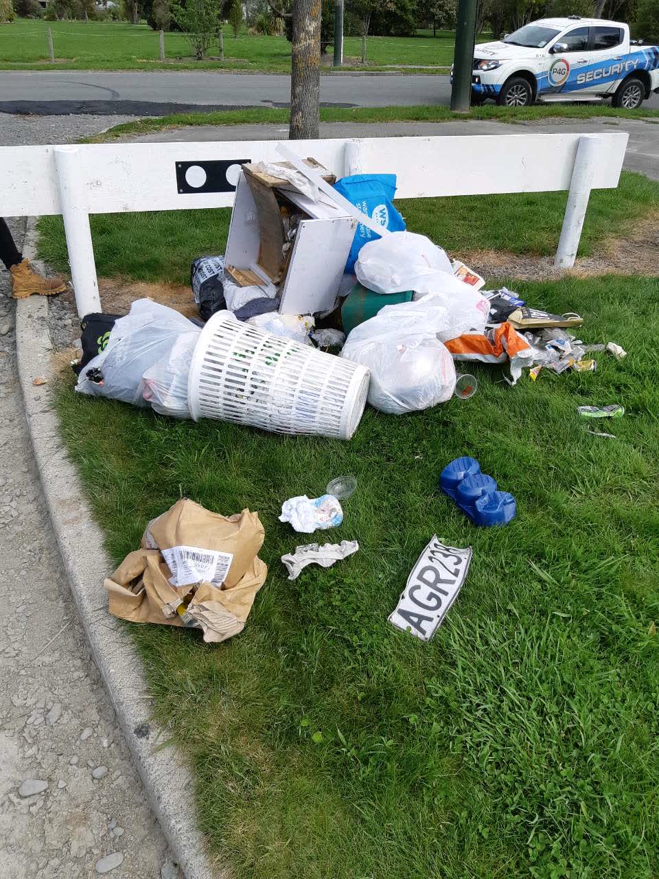 The photograph attached to this rubbish/recycling report