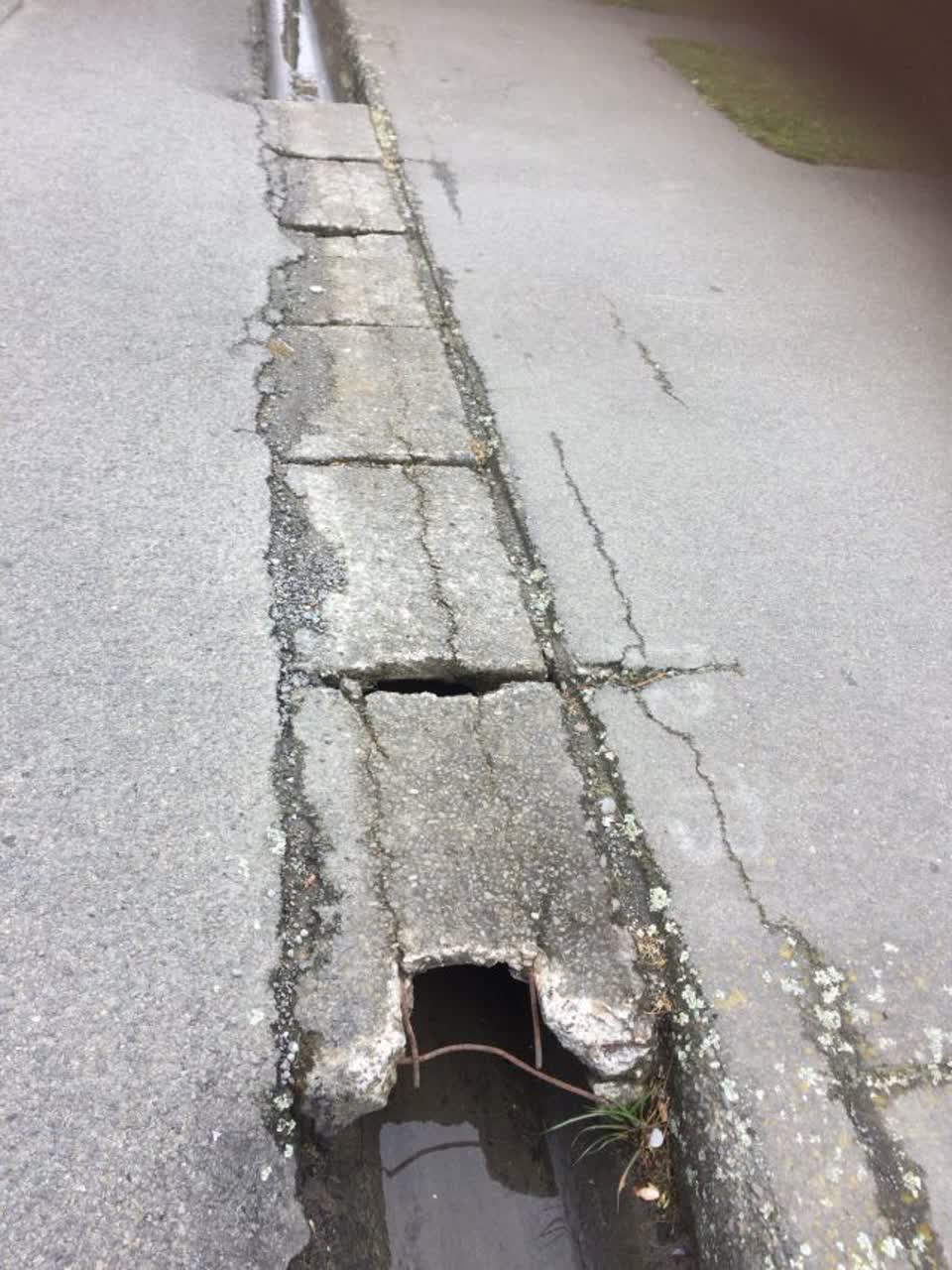The photograph attached to this roading/streets report