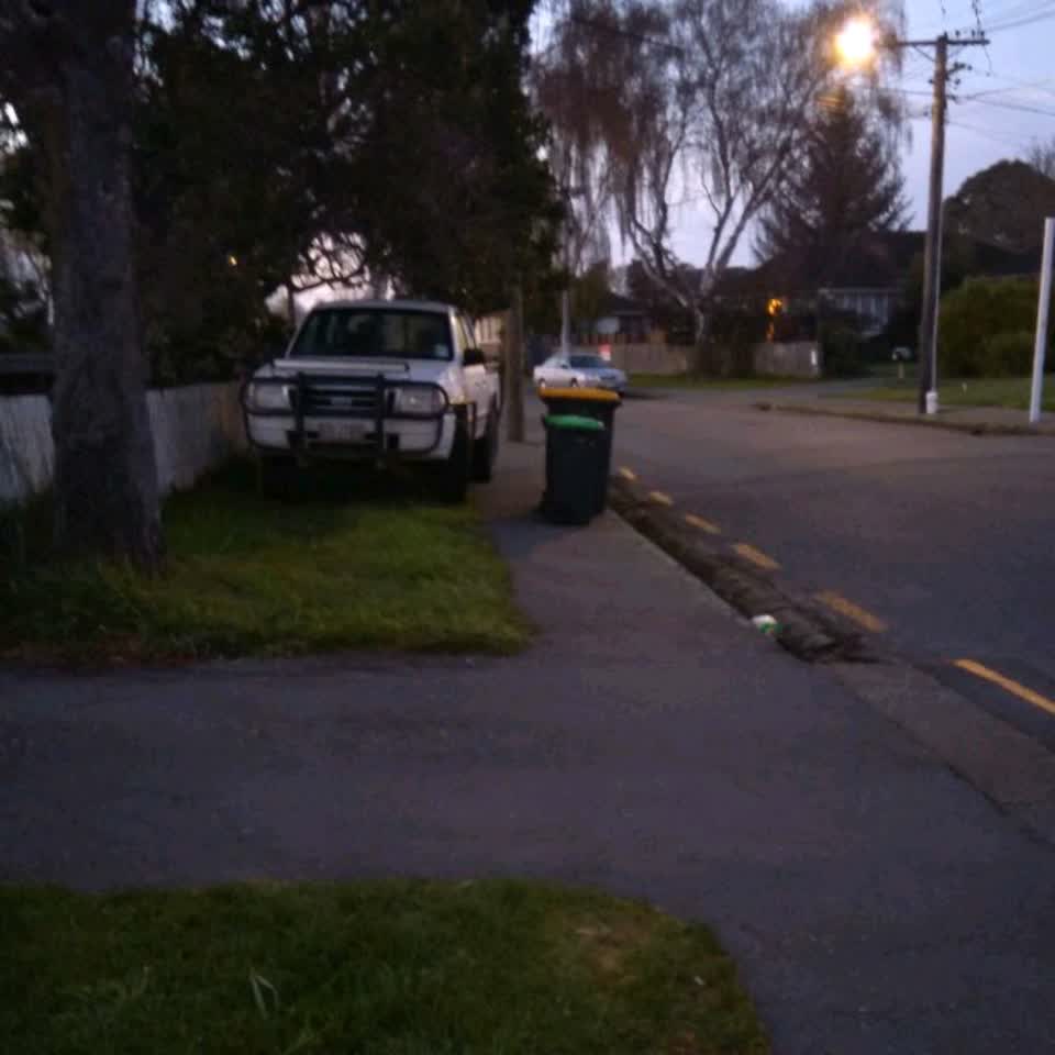 The photograph attached to this roading/streets report
