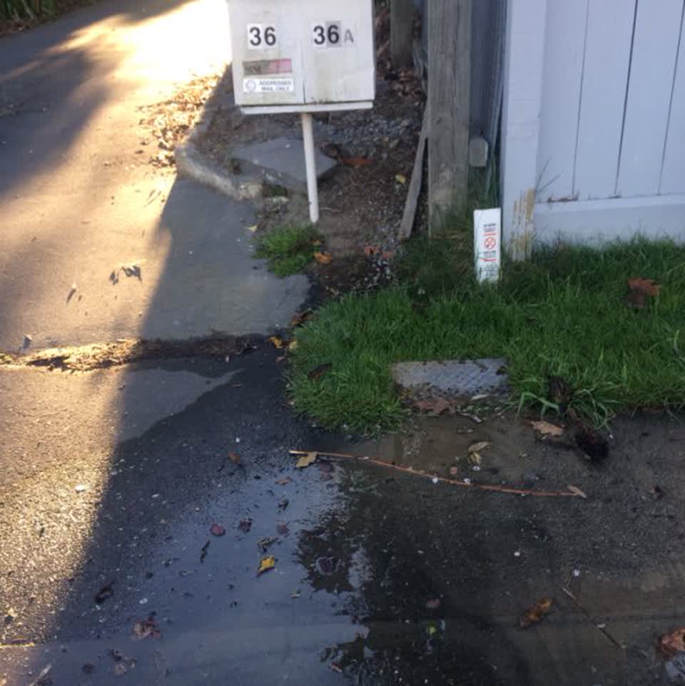 The photograph attached to this water supply report