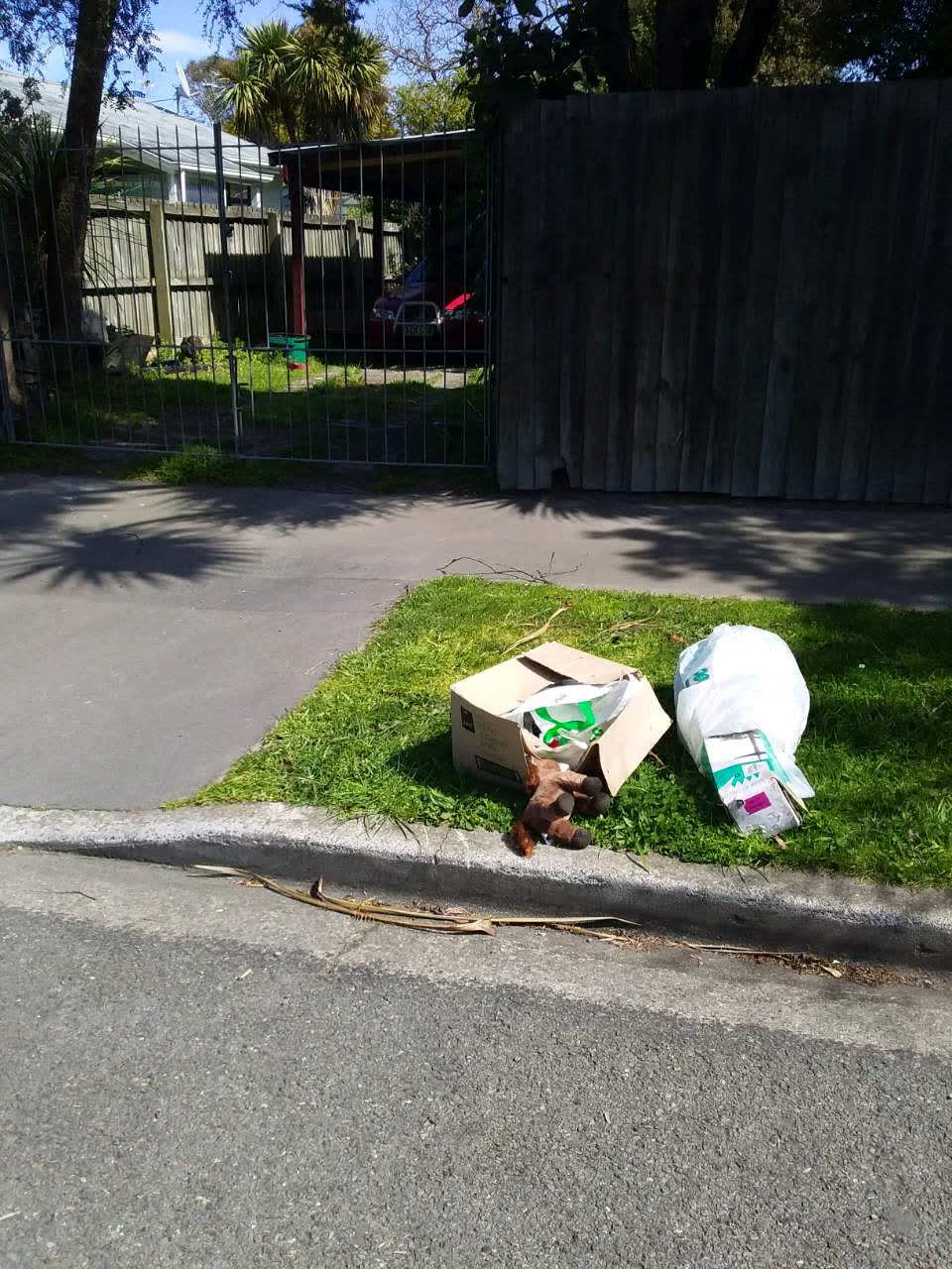 The photograph attached to this rubbish/recycling report