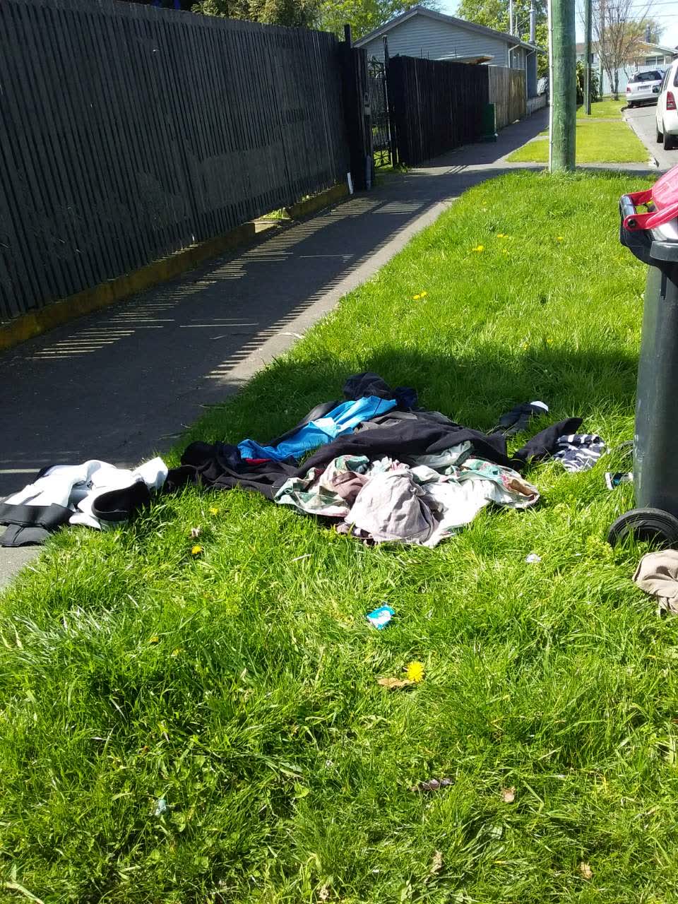 The photograph attached to this rubbish/recycling report