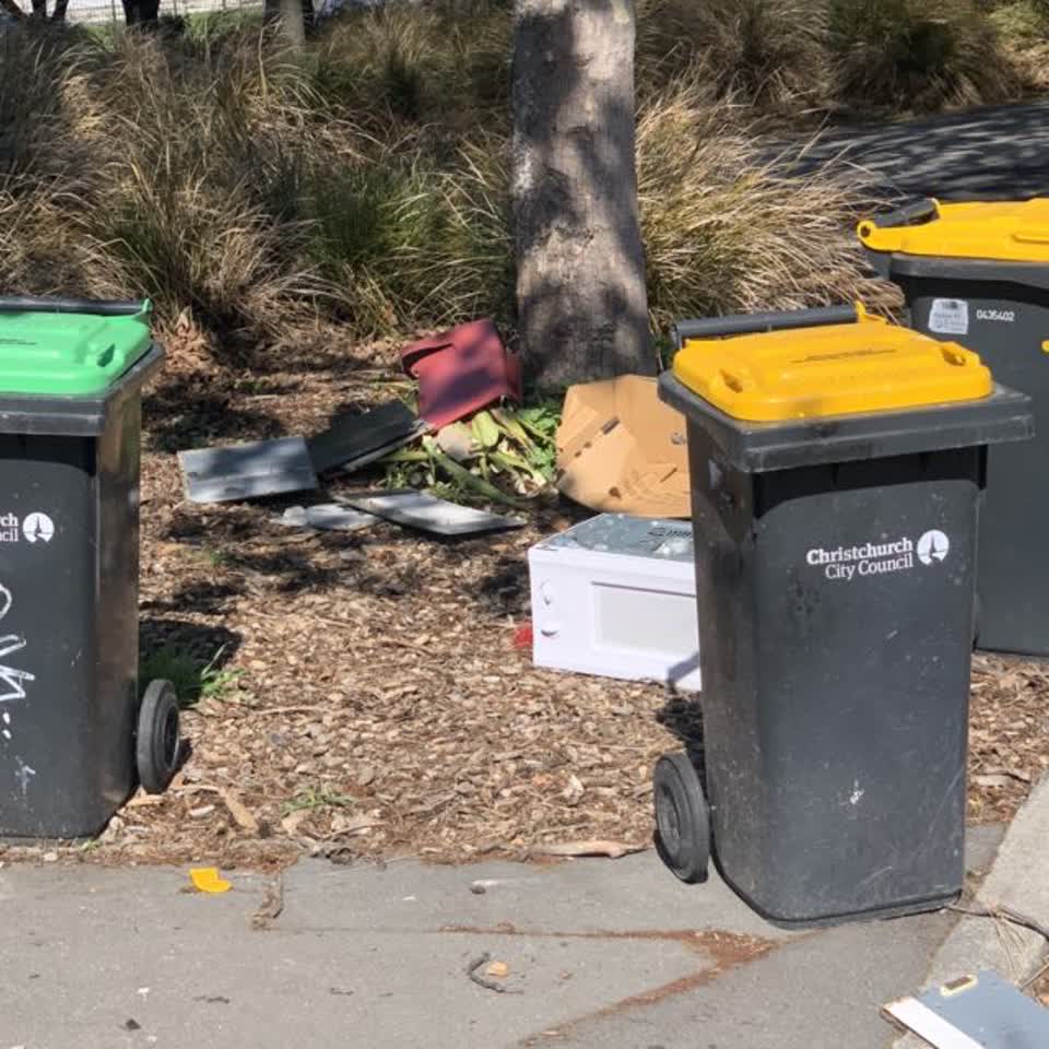 The photograph attached to this rubbish/recycling report