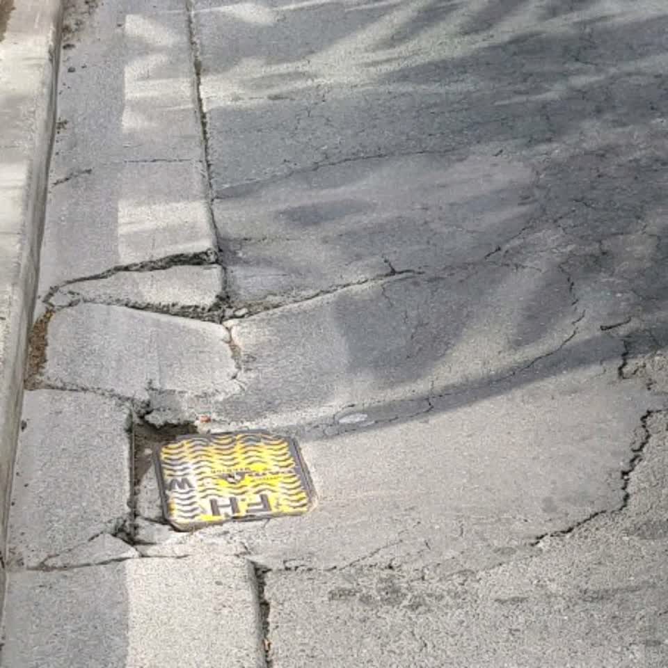 The photograph attached to this roading/streets report