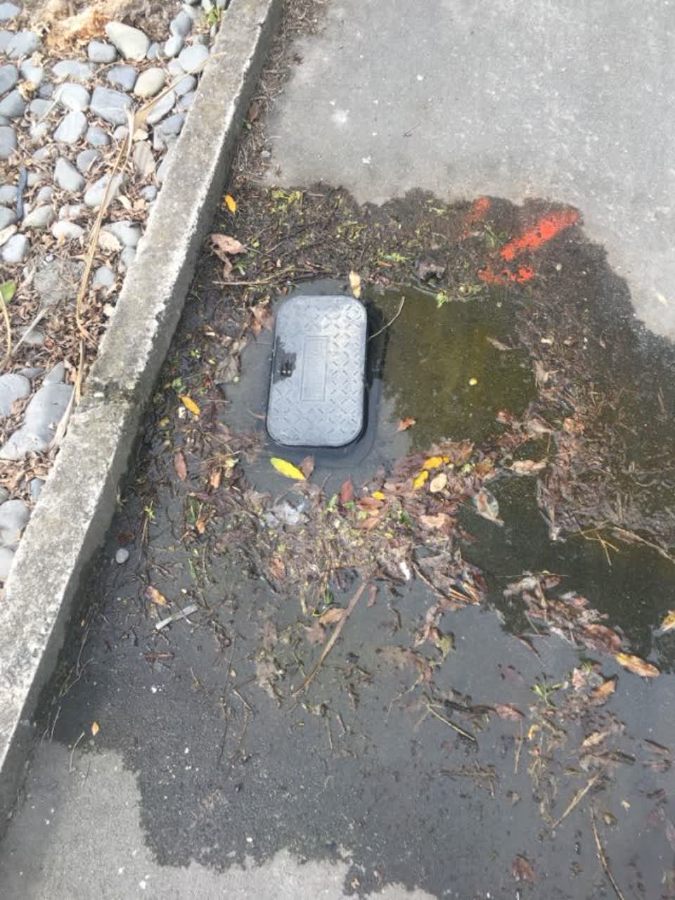 The photograph attached to this wastewater/stormwater report