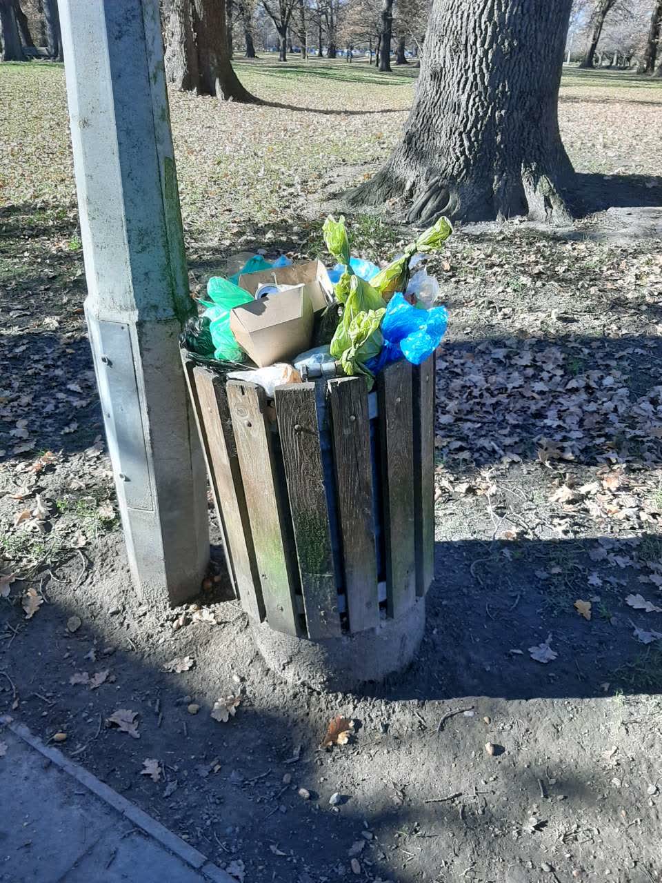 The photograph attached to this parks report