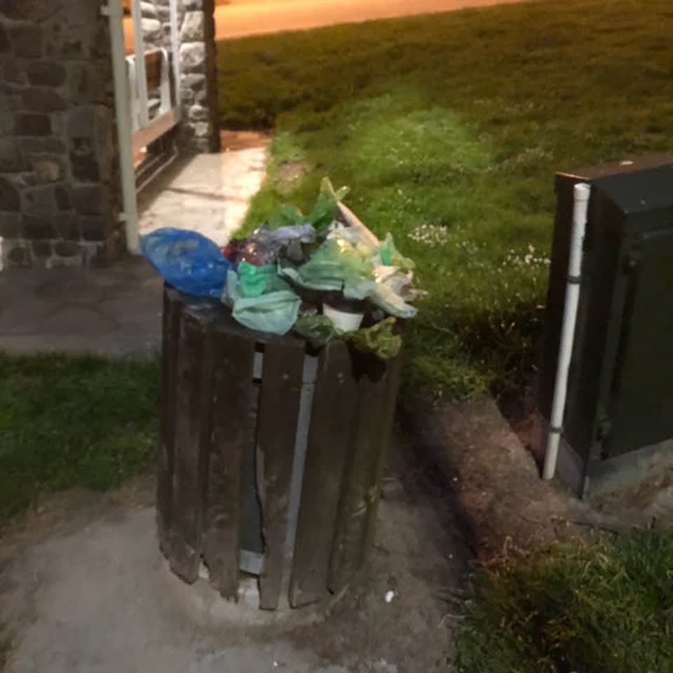 The photograph attached to this rubbish/recycling report