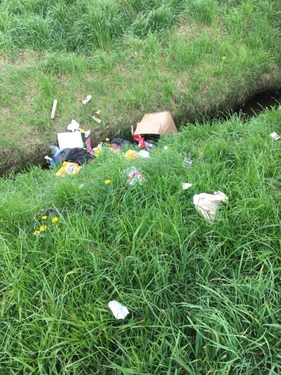 The photograph attached to this rubbish/recycling report