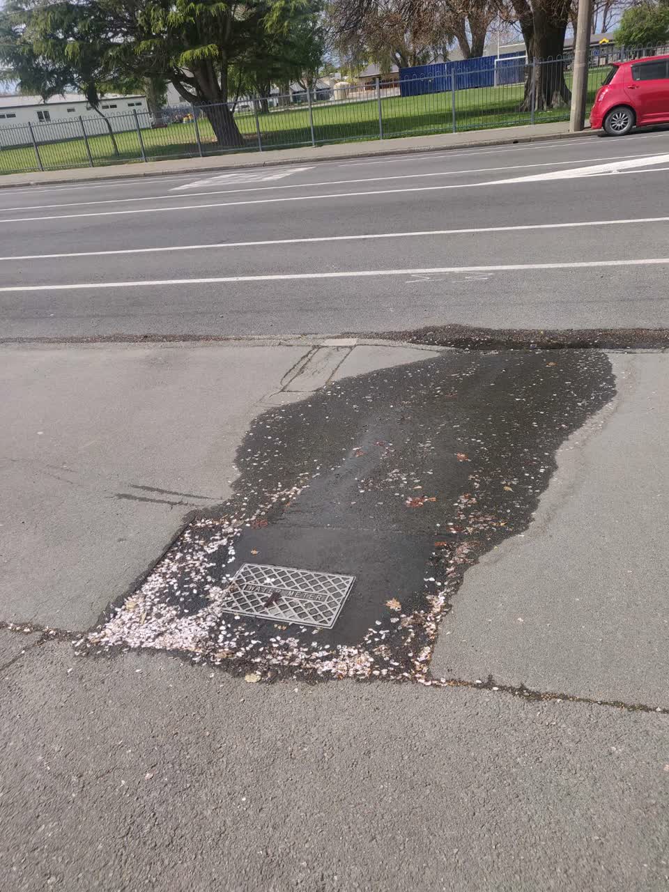 The photograph attached to this water supply report