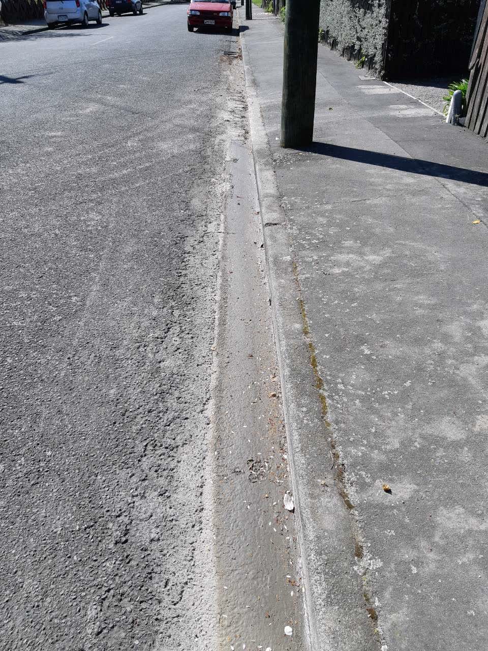The photograph attached to this roading/streets report