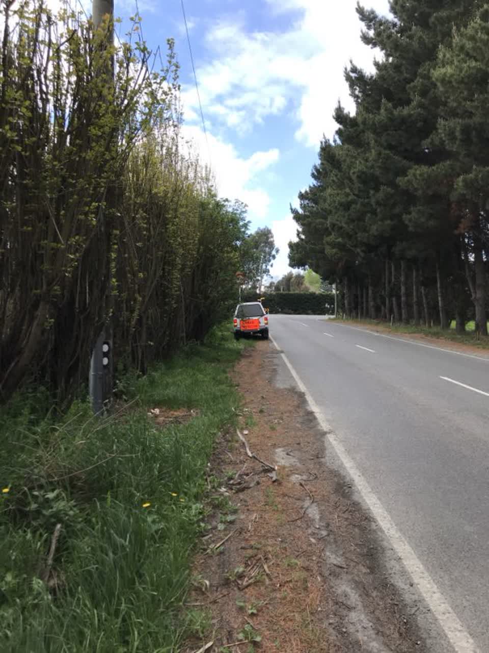 The photograph attached to this roading/streets report