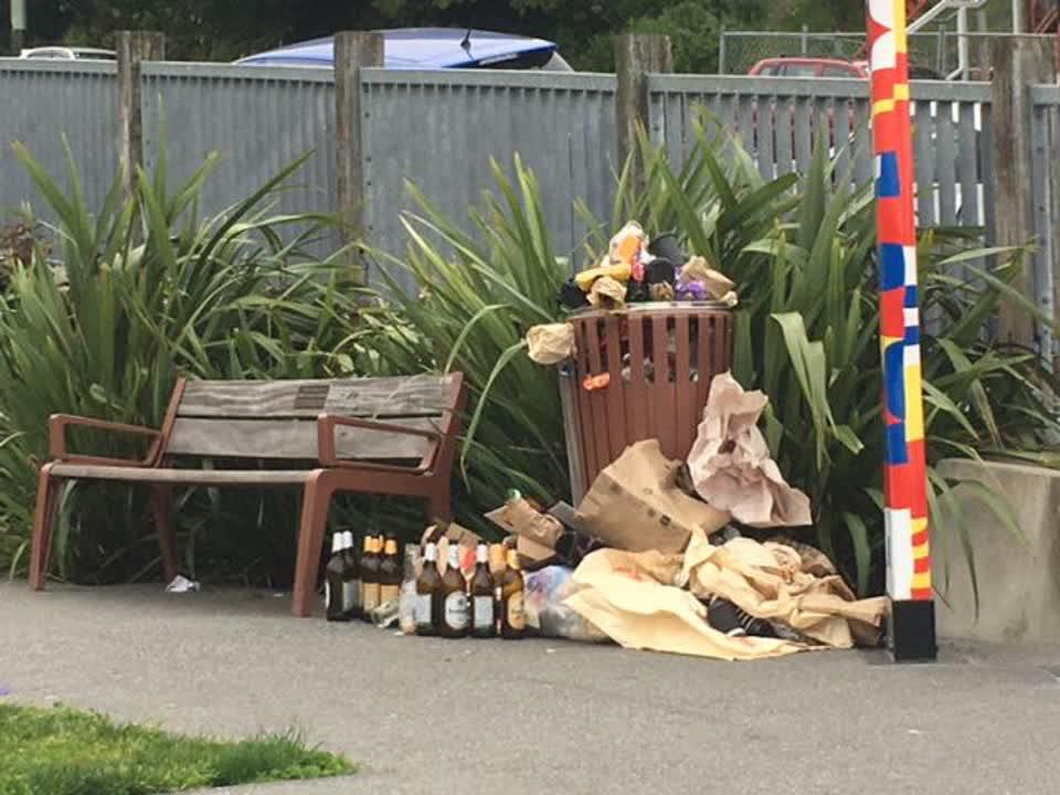 The photograph attached to this rubbish/recycling report
