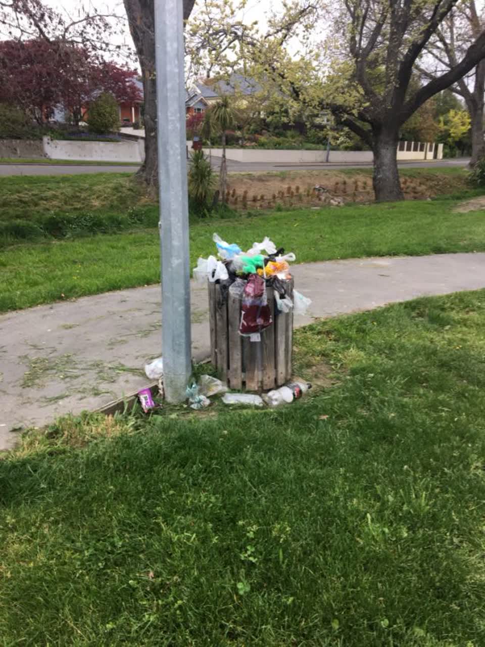 The photograph attached to this rubbish/recycling report