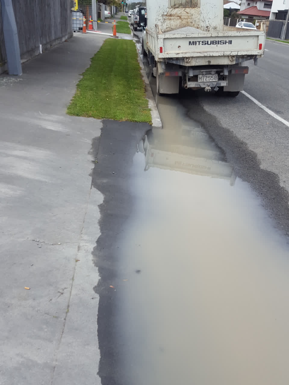 The photograph attached to this wastewater/stormwater report
