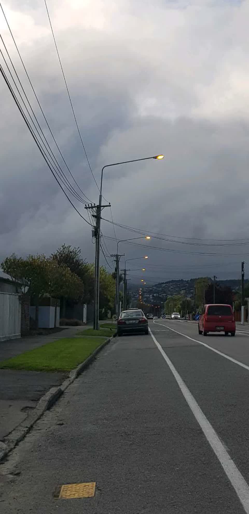 The photograph attached to this roading/streets report