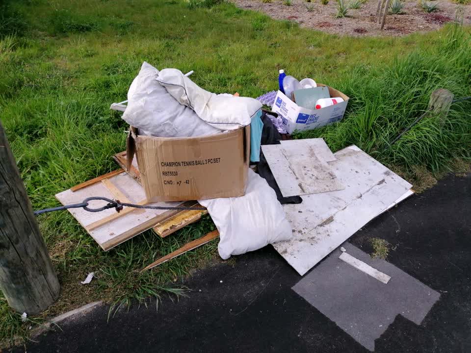 The photograph attached to this rubbish/recycling report