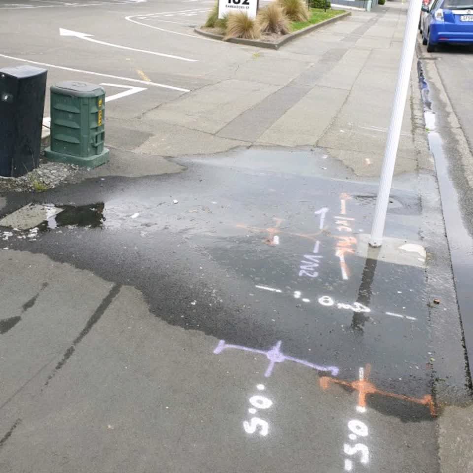 The photograph attached to this wastewater/stormwater report