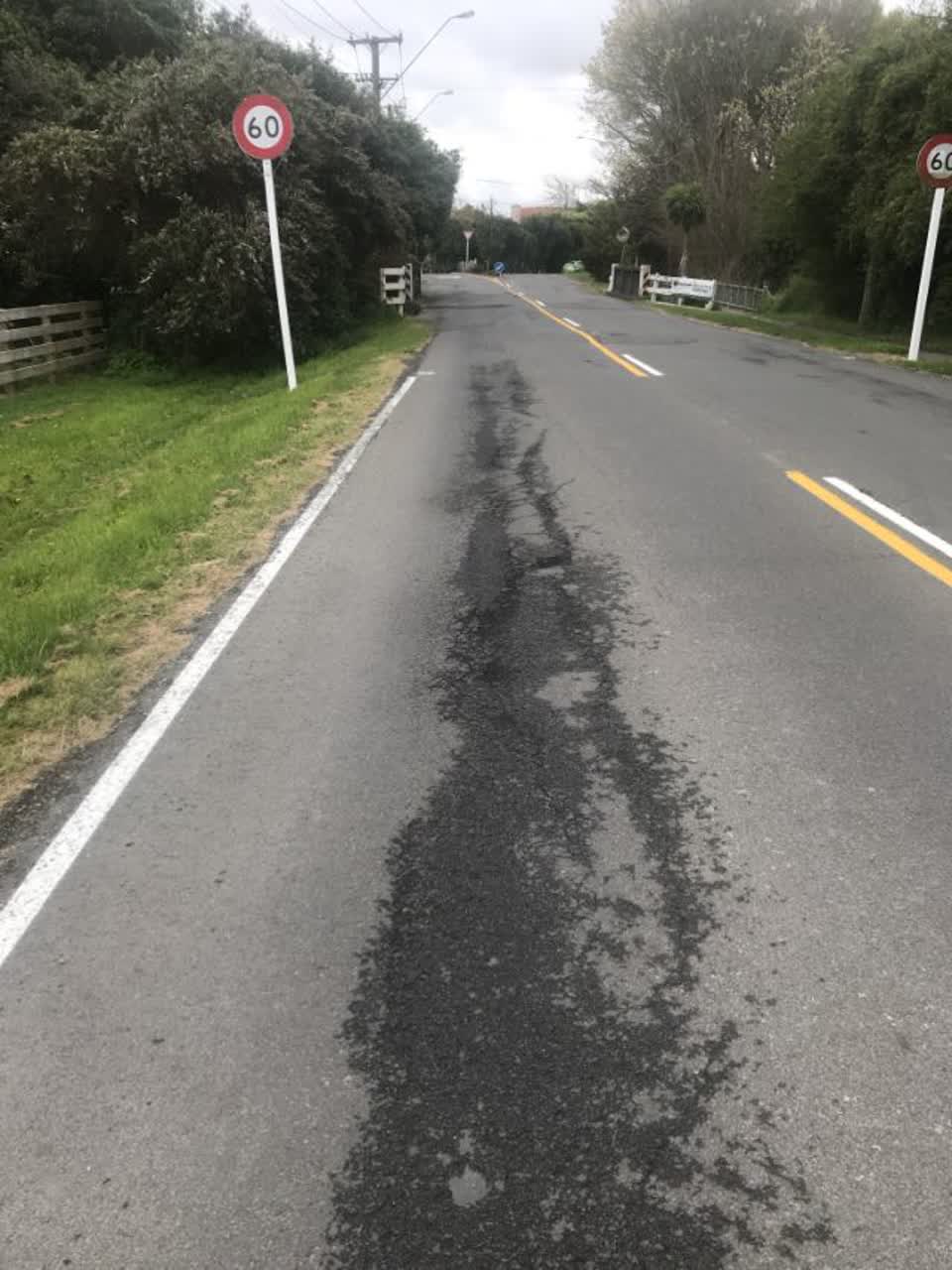 The photograph attached to this roading/streets report