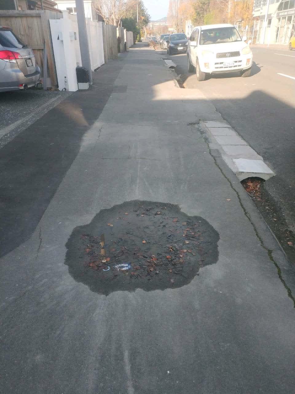 The photograph attached to this roading/streets report