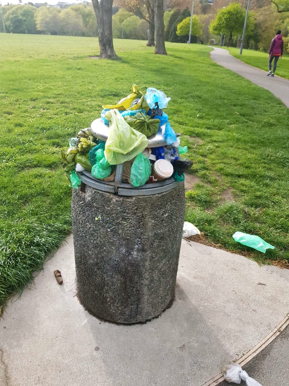 The photograph attached to this rubbish/recycling report
