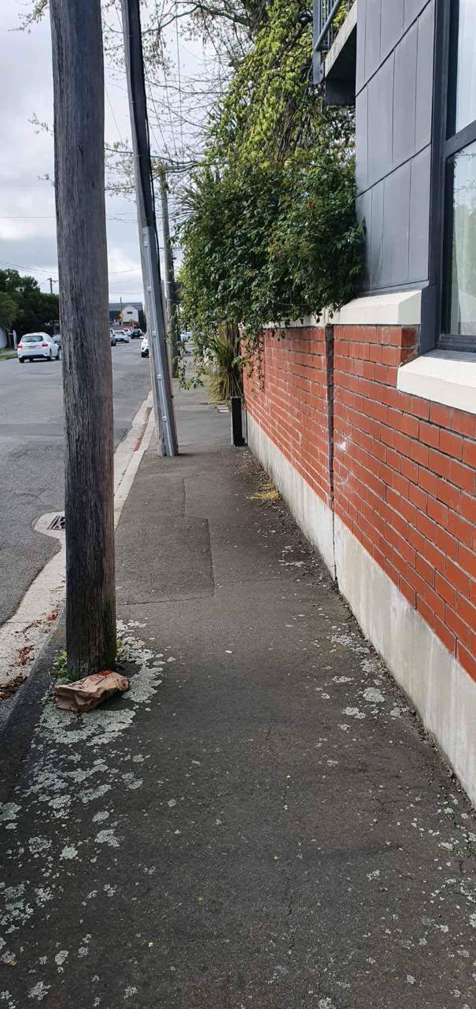 The photograph attached to this roading/streets report