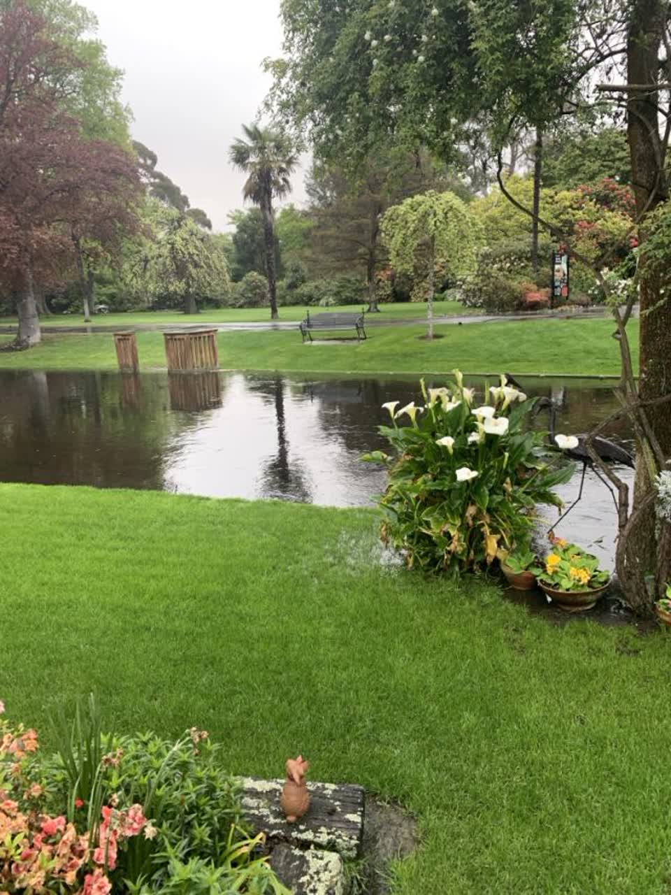 The photograph attached to this flooding report