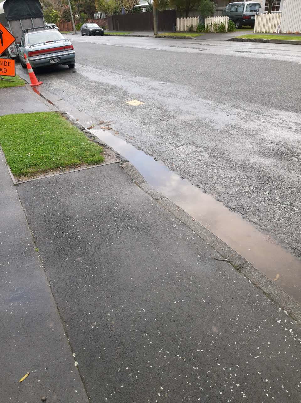 The photograph attached to this roading/streets report