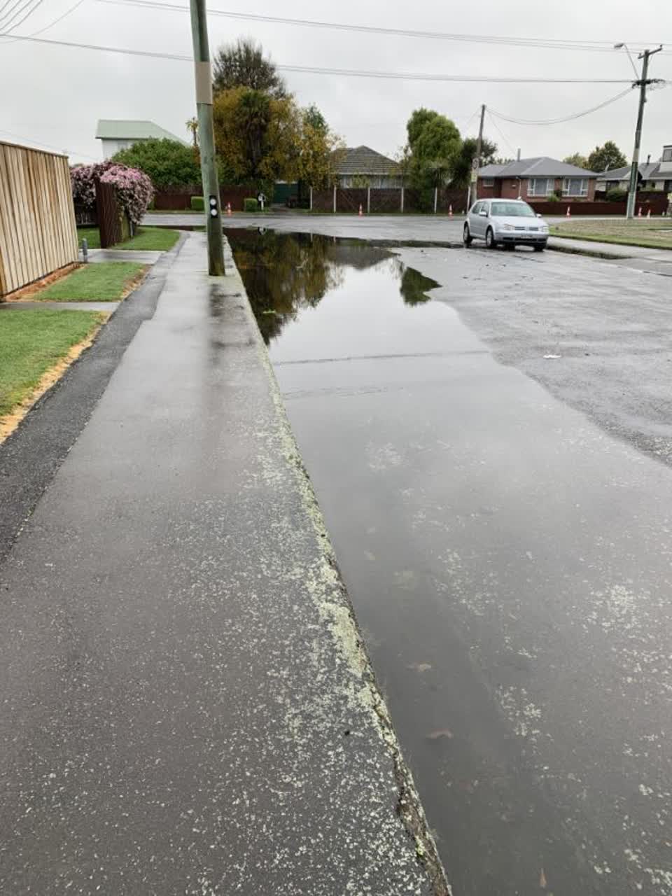 The photograph attached to this flooding report