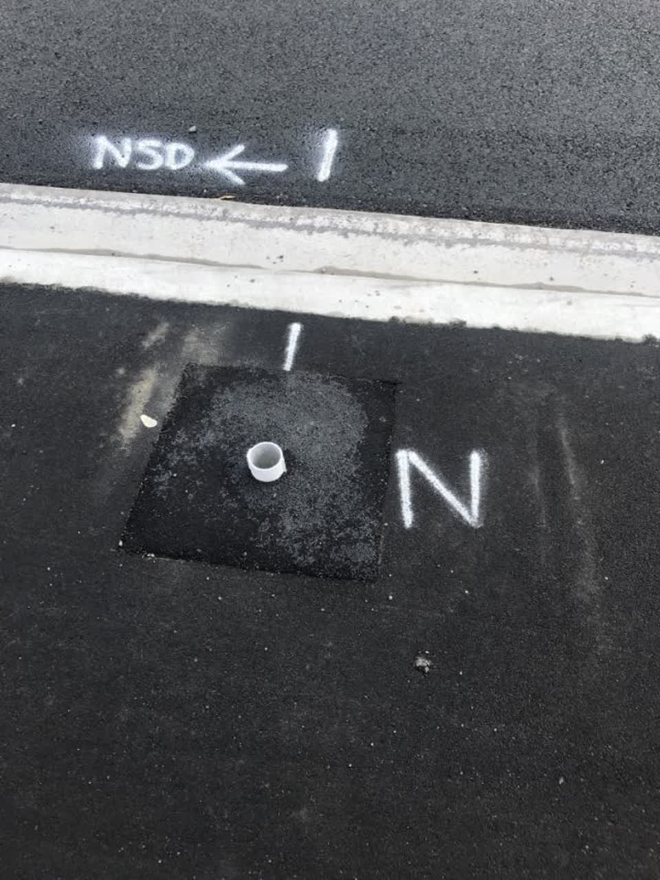 The photograph attached to this roading/streets report
