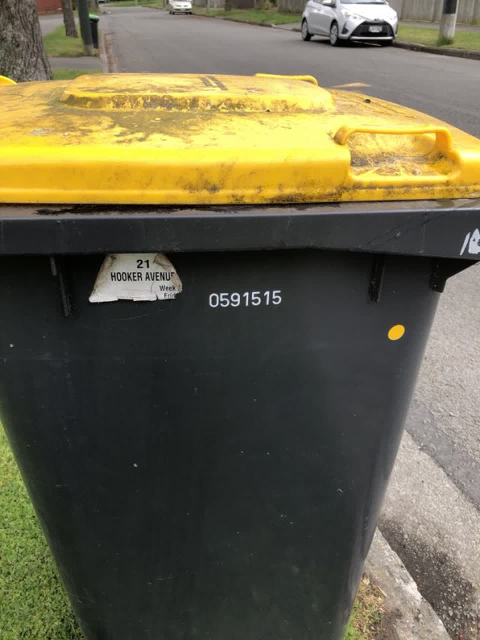 The photograph attached to this rubbish/recycling report