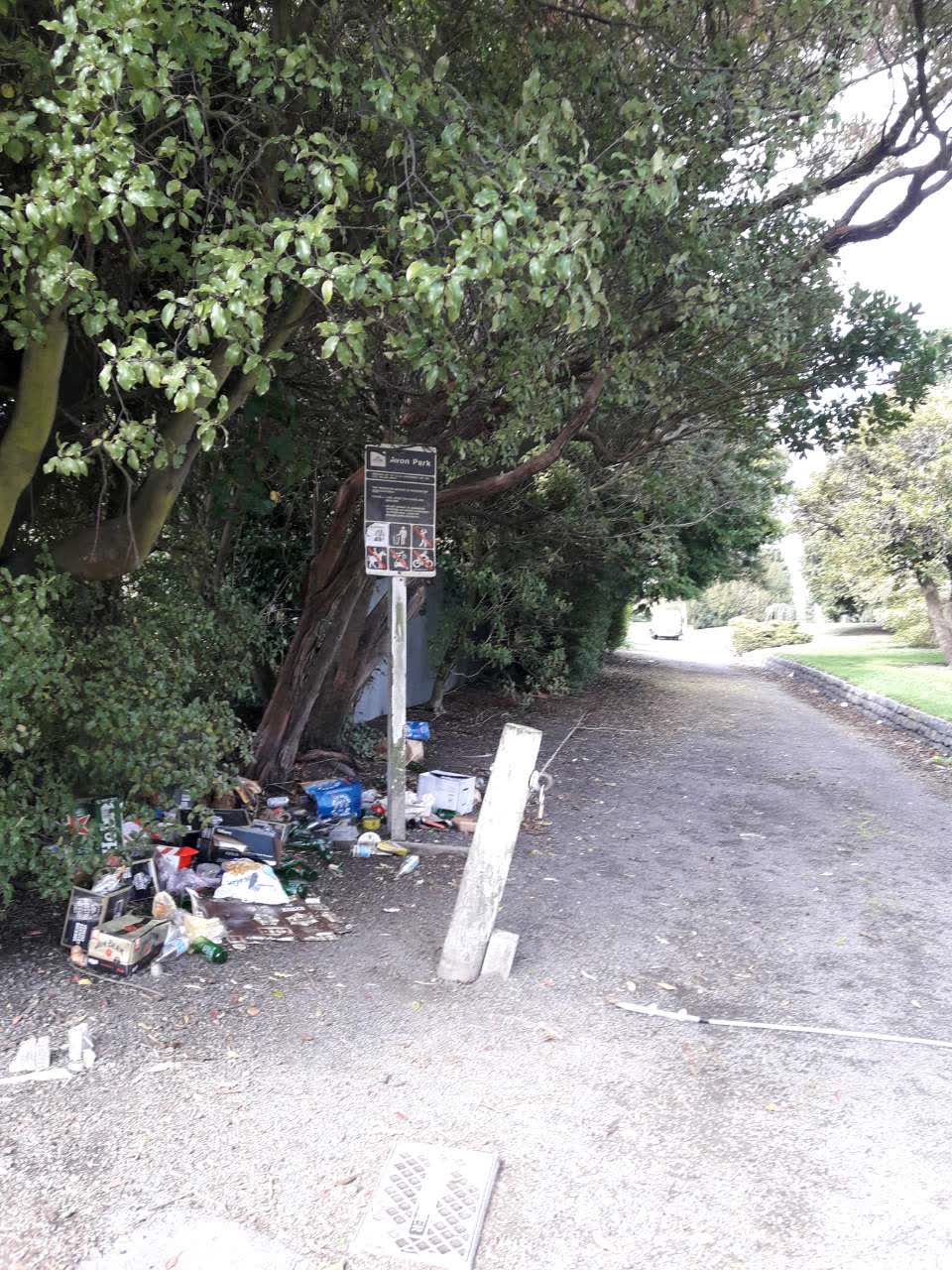 The photograph attached to this parks report