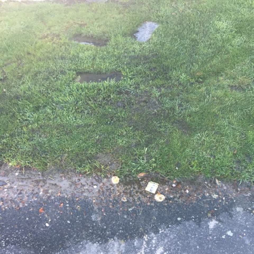 The photograph attached to this flooding report