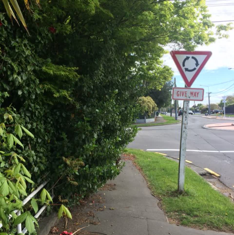 The photograph attached to this roading/streets report
