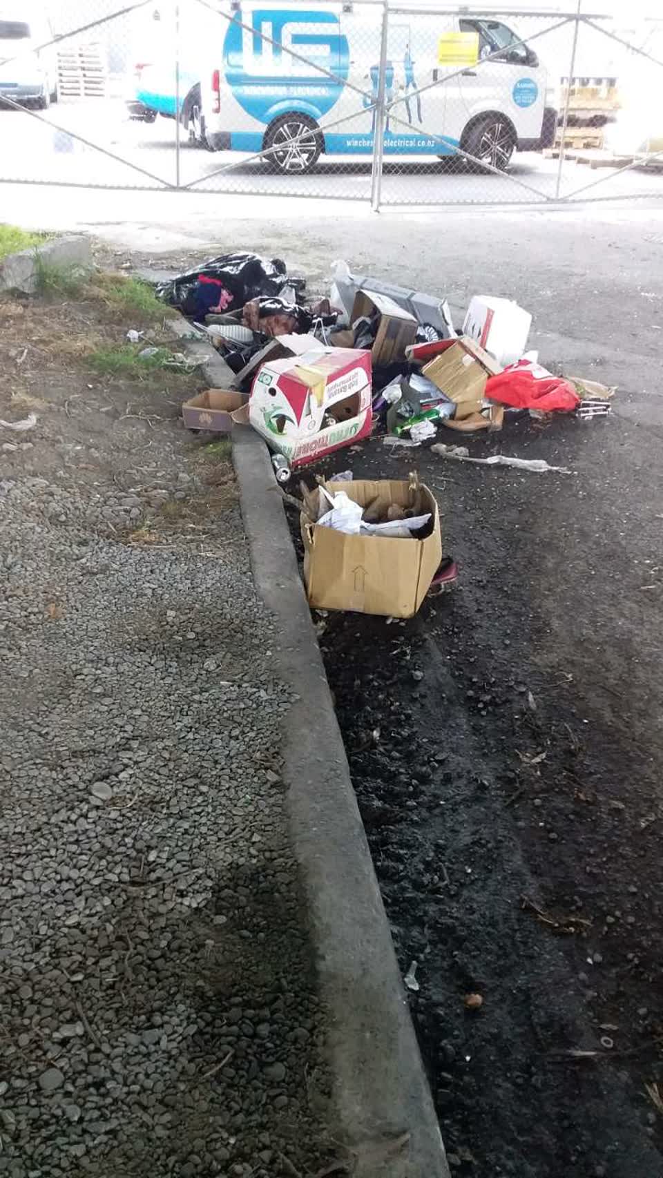 The photograph attached to this rubbish/recycling report