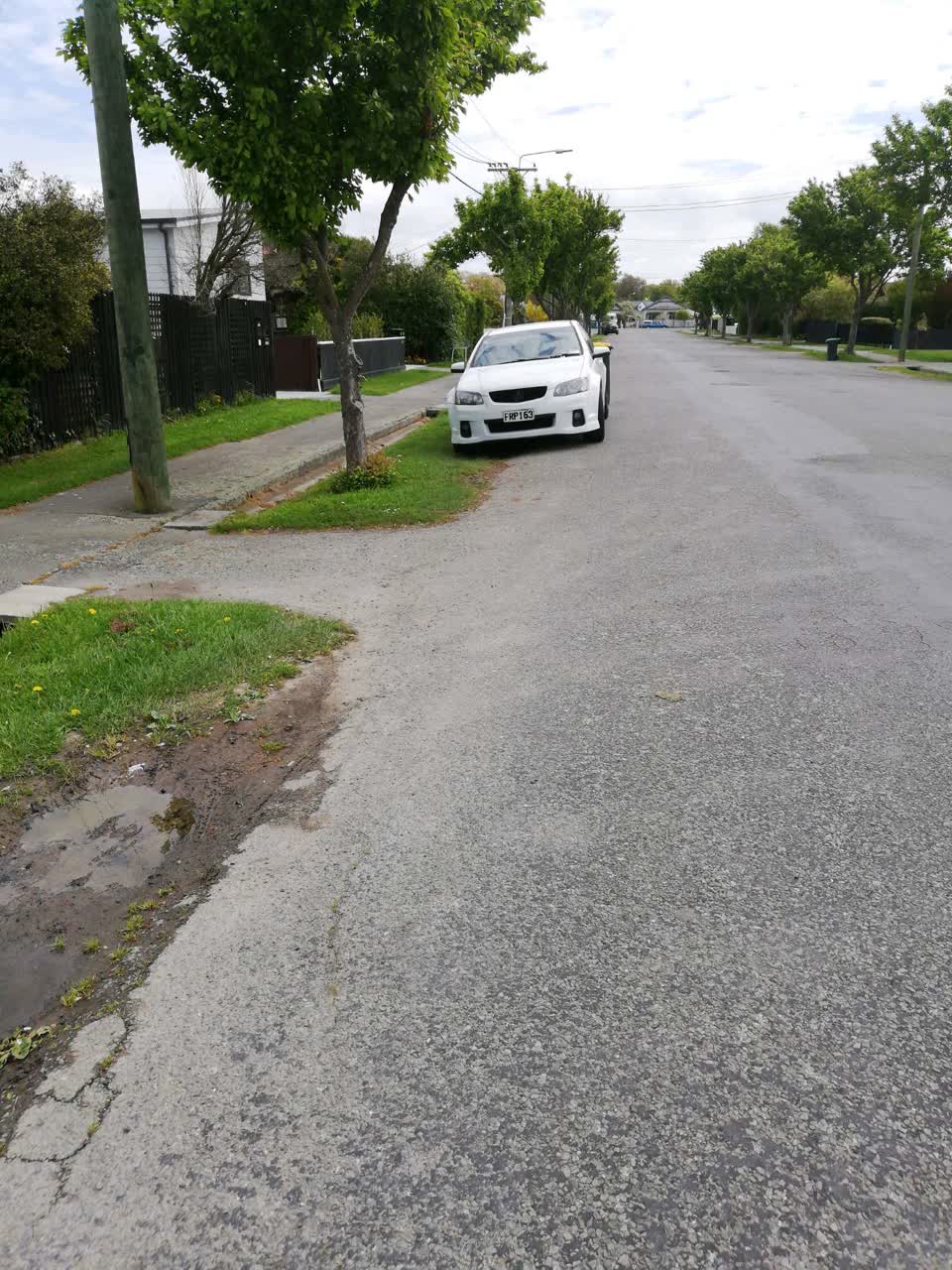 The photograph attached to this roading/streets report