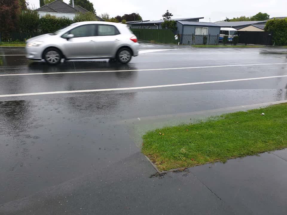 The photograph attached to this flooding report
