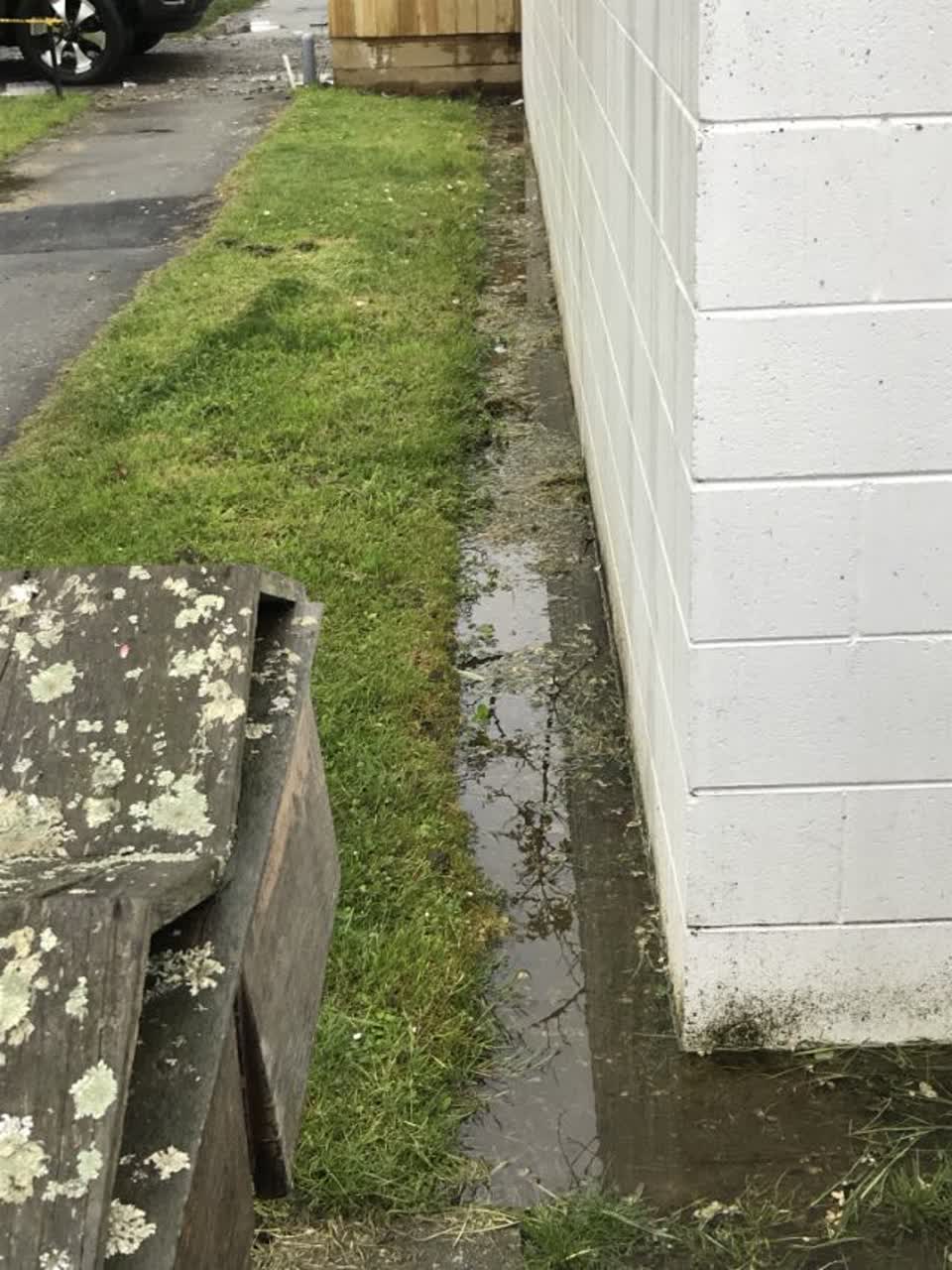 The photograph attached to this wastewater/stormwater report