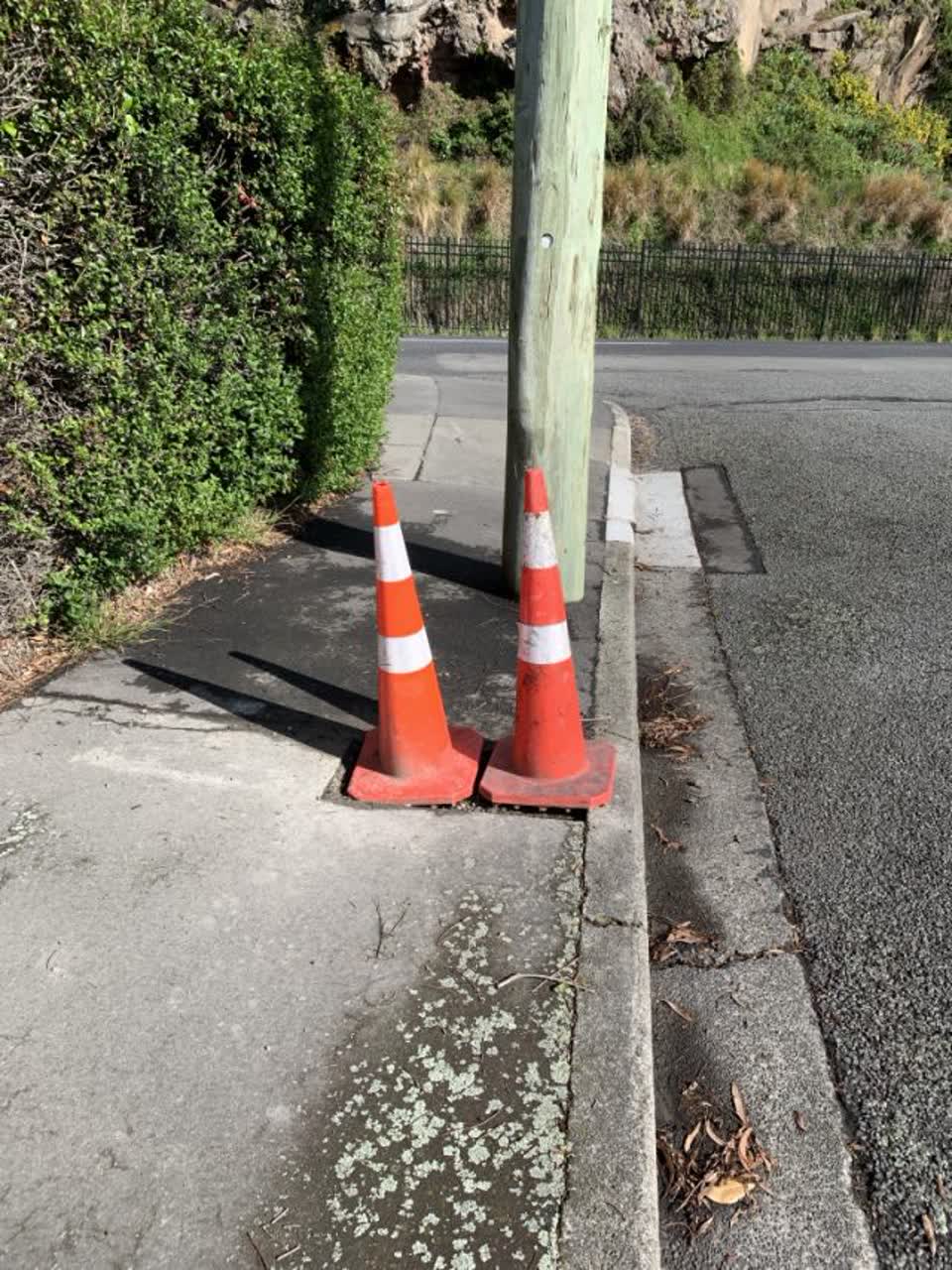 The photograph attached to this roading/streets report