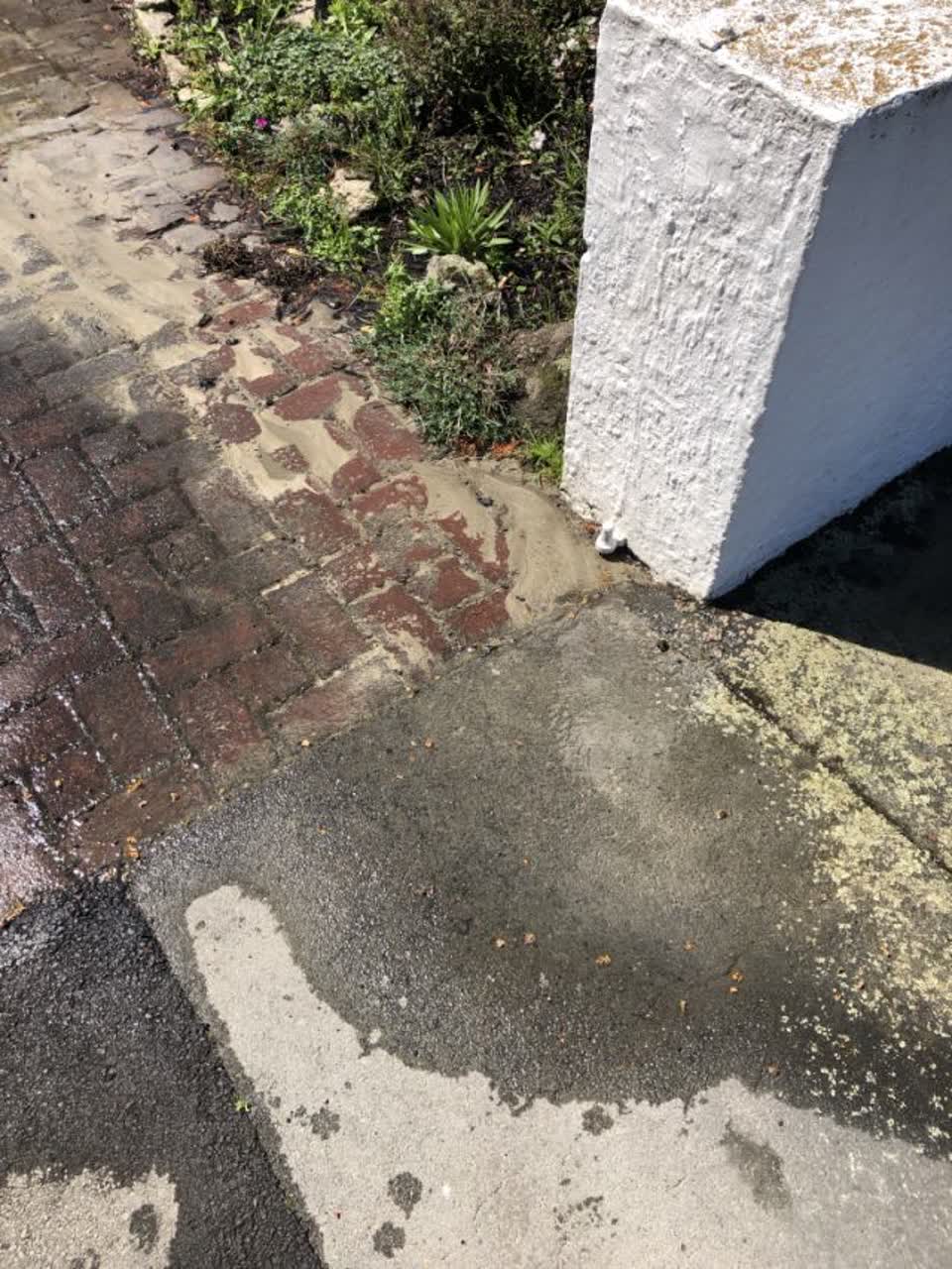 The photograph attached to this flooding report