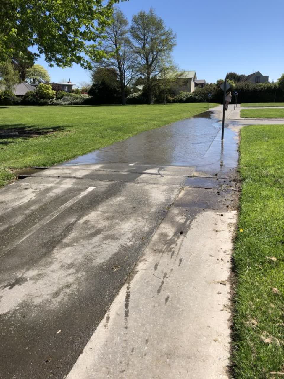 The photograph attached to this flooding report