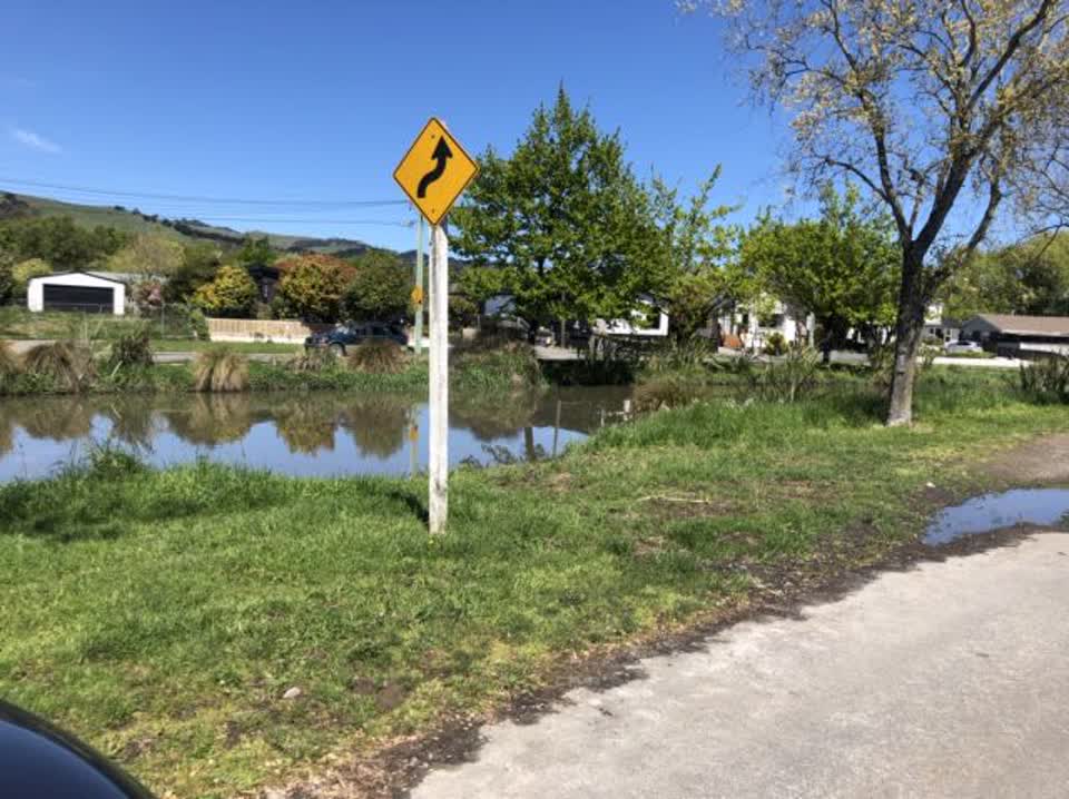 The photograph attached to this flooding report