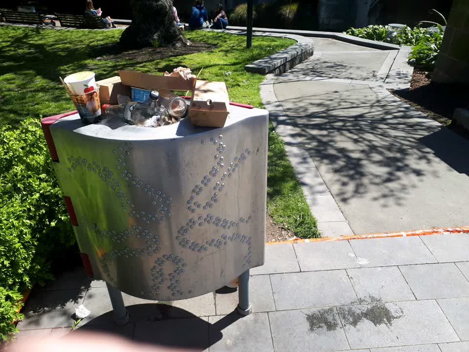 The photograph attached to this rubbish/recycling report