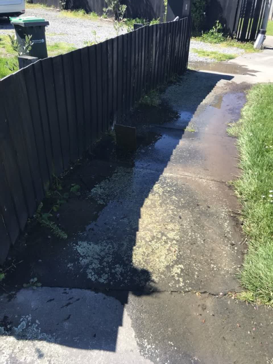 The photograph attached to this flooding report