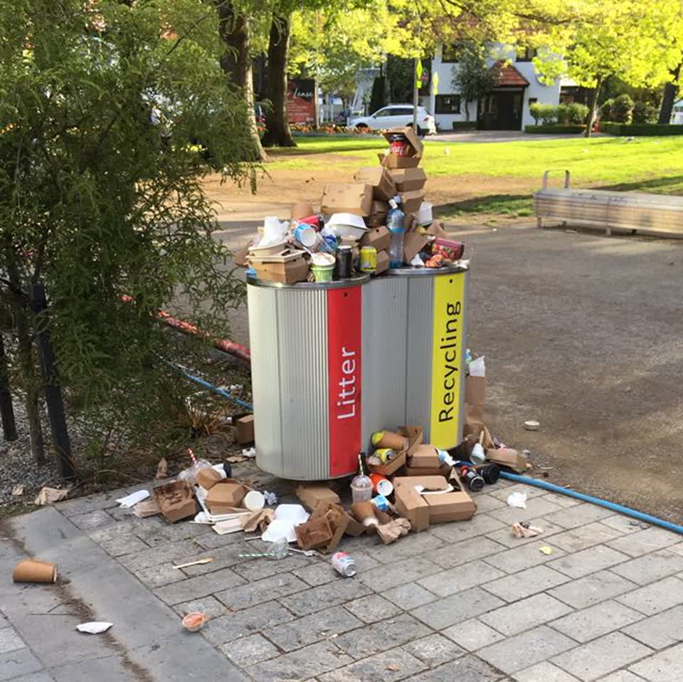 The photograph attached to this rubbish/recycling report