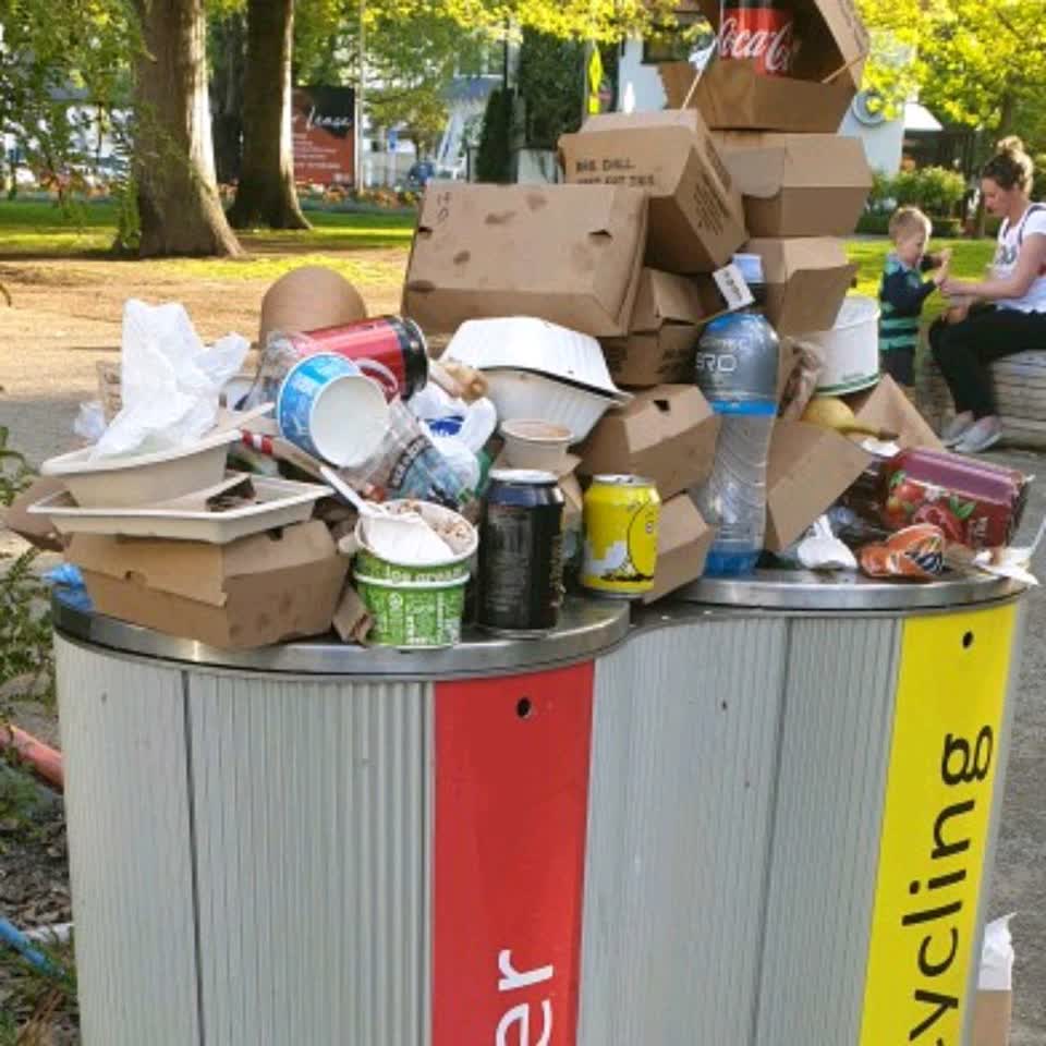The photograph attached to this rubbish/recycling report