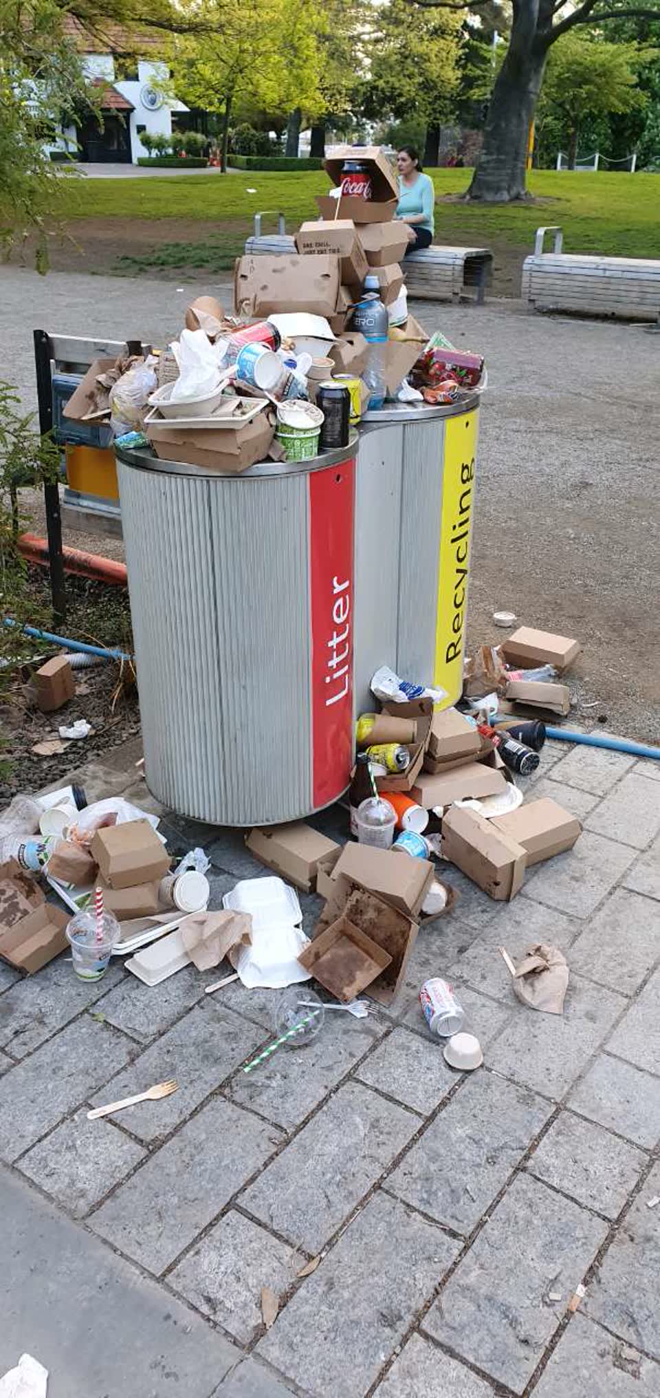 The photograph attached to this rubbish/recycling report