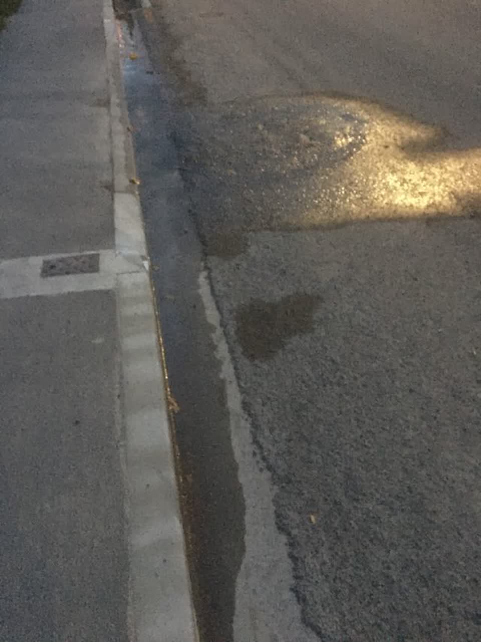 The photograph attached to this flooding report