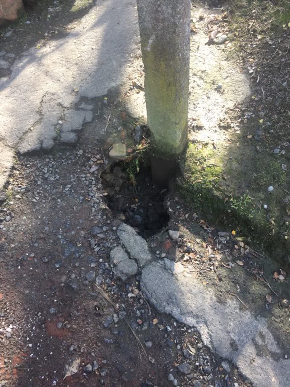 The photograph attached to this wastewater/stormwater report